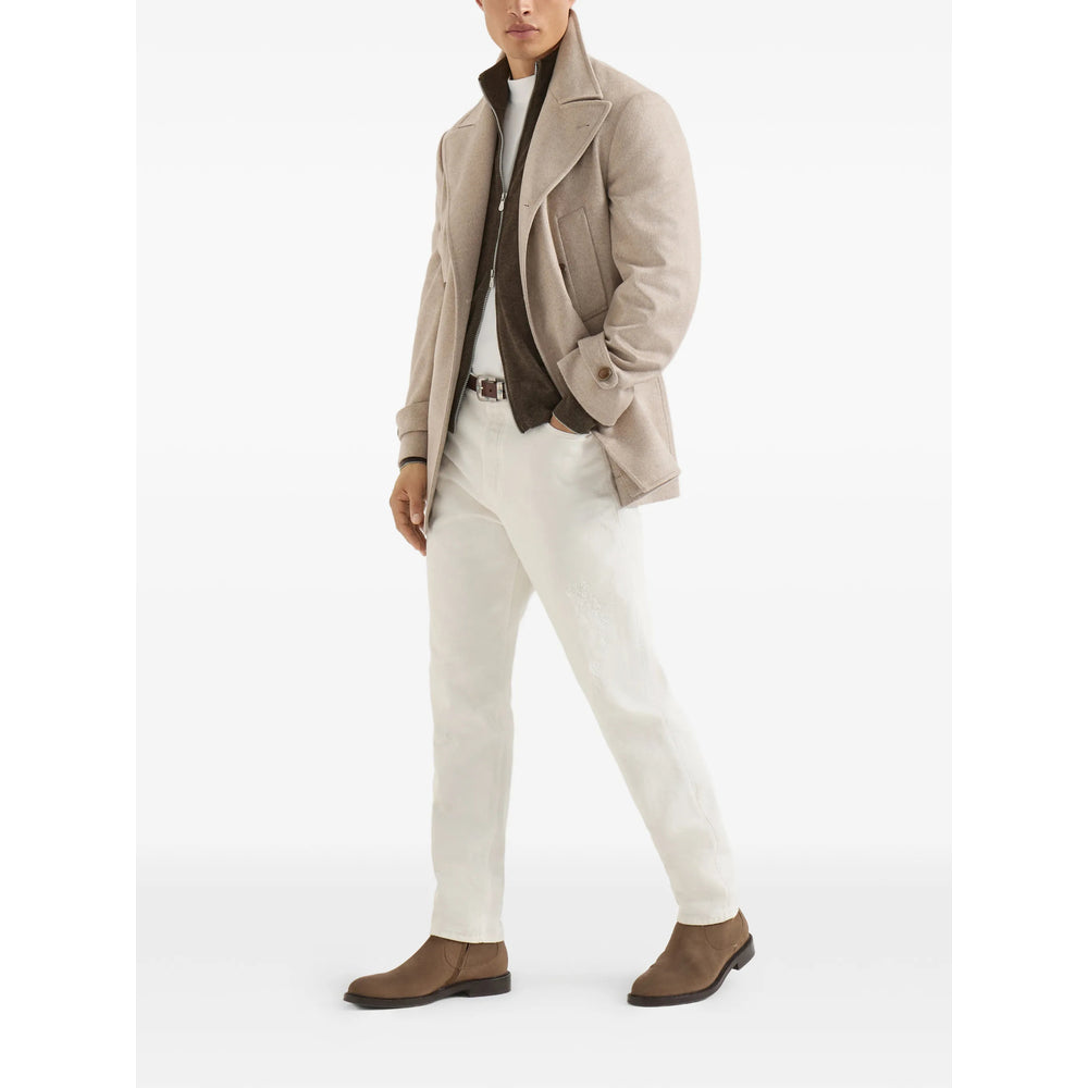 Brunello Cucinelli Brown Sweaters & Knitwear - Cardigans Men BRUNELLO CUCINELLI