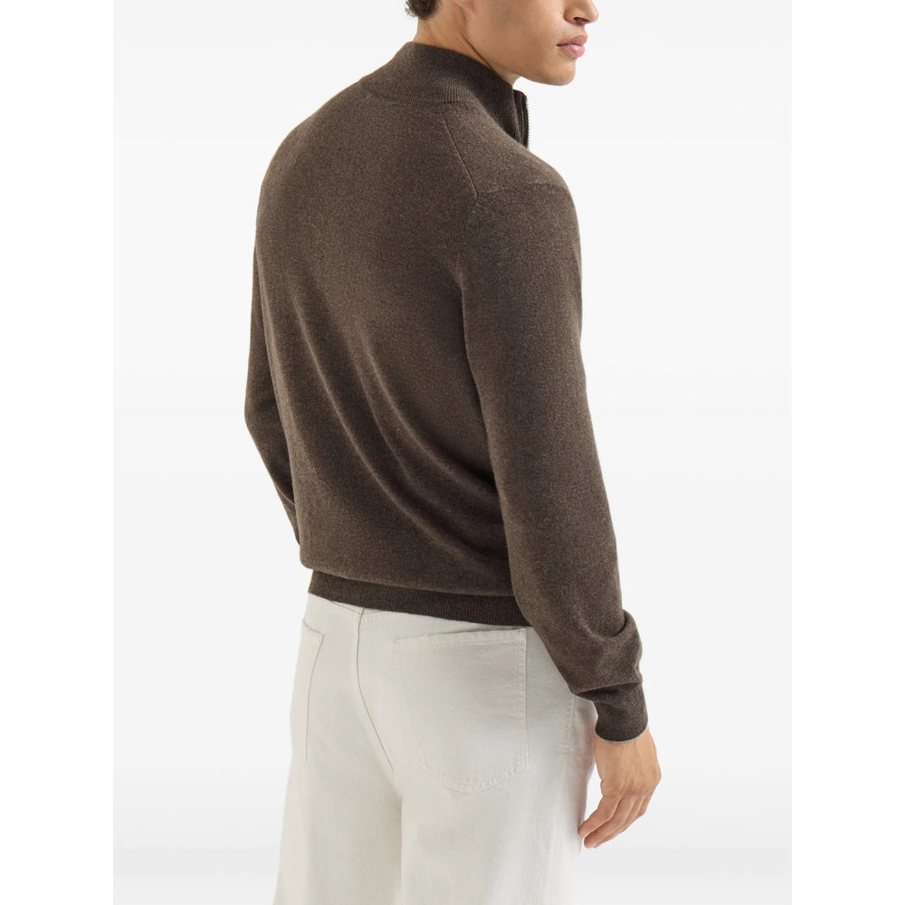 Brunello Cucinelli Brown Sweaters & Knitwear - Cardigans Men BRUNELLO CUCINELLI