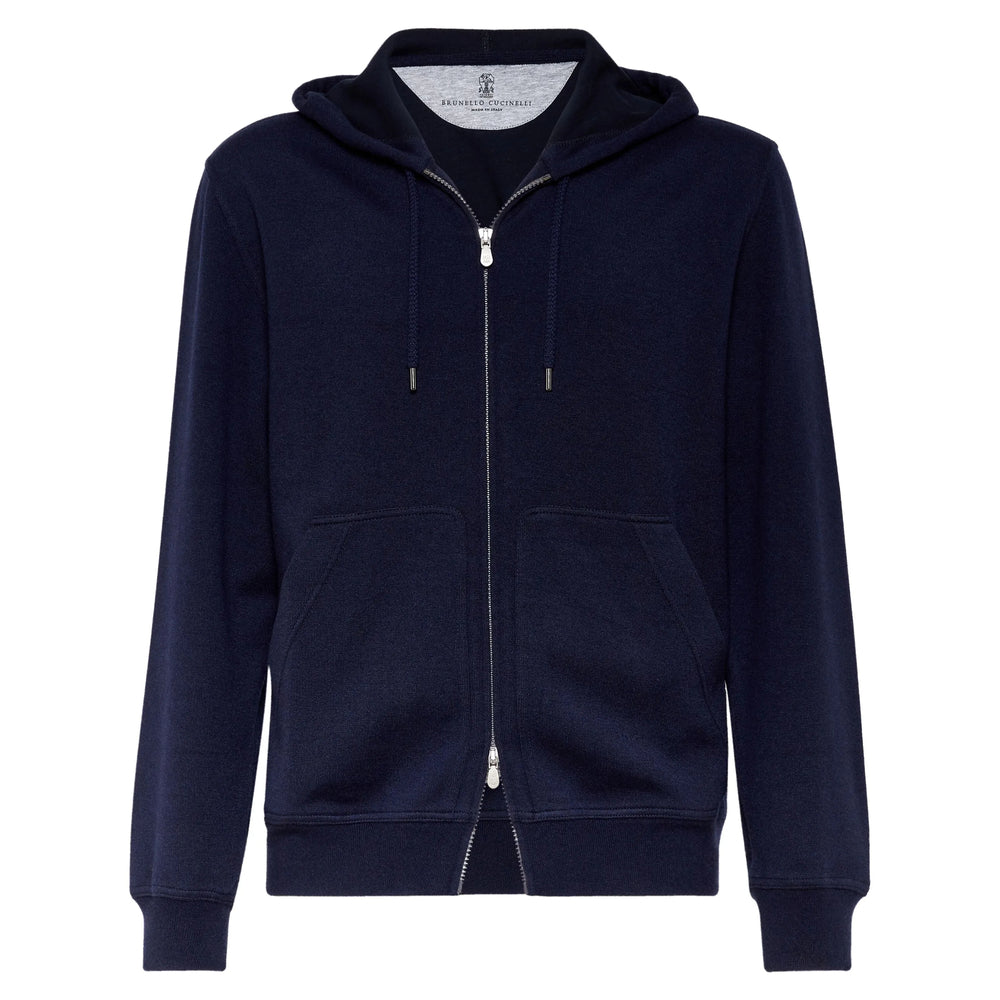 Brunello Cucinelli Blue Sweaters & Knitwear - Hoodies Men BRUNELLO CUCINELLI
