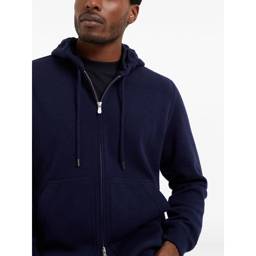Brunello Cucinelli Blue Sweaters & Knitwear - Hoodies Men BRUNELLO CUCINELLI