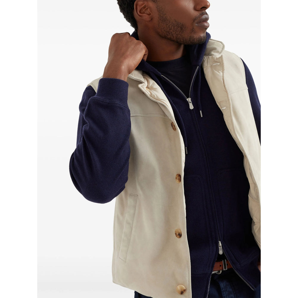 Brunello Cucinelli Blue Sweaters & Knitwear - Hoodies Men BRUNELLO CUCINELLI