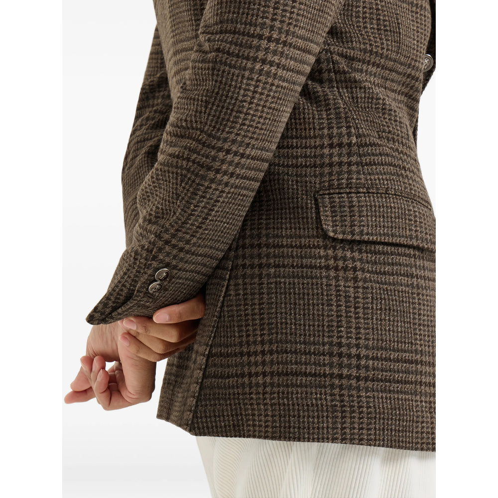 Brunello Cucinelli Brown Jackets - Blazers Men BRUNELLO CUCINELLI