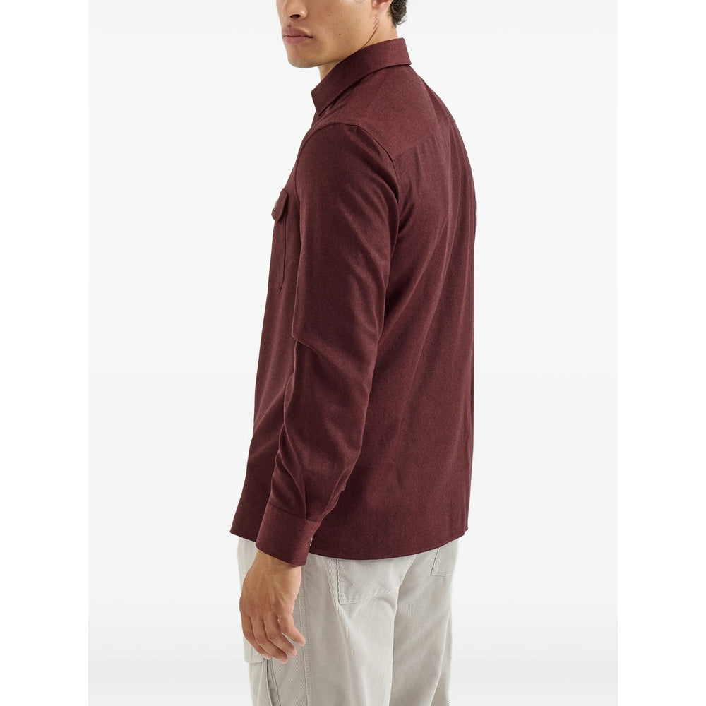 Brunello Cucinelli Red Jackets - Shirt Jackets Men BRUNELLO CUCINELLI