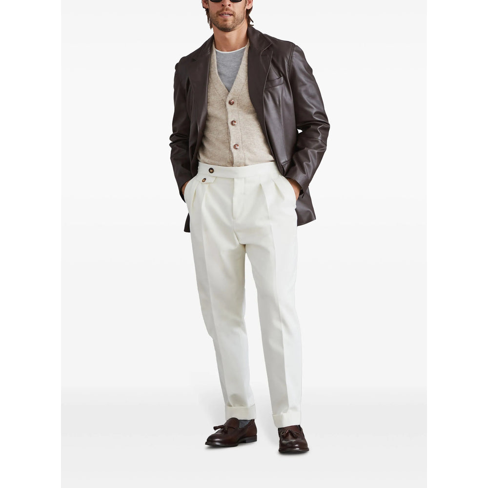 Brunello Cucinelli Grey T-Shirts & Vests - T-Shirts Men BRUNELLO CUCINELLI