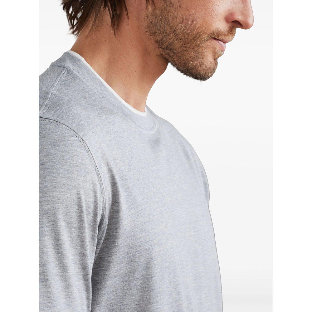 Brunello Cucinelli Grey T-Shirts & Vests - T-Shirts Men BRUNELLO CUCINELLI