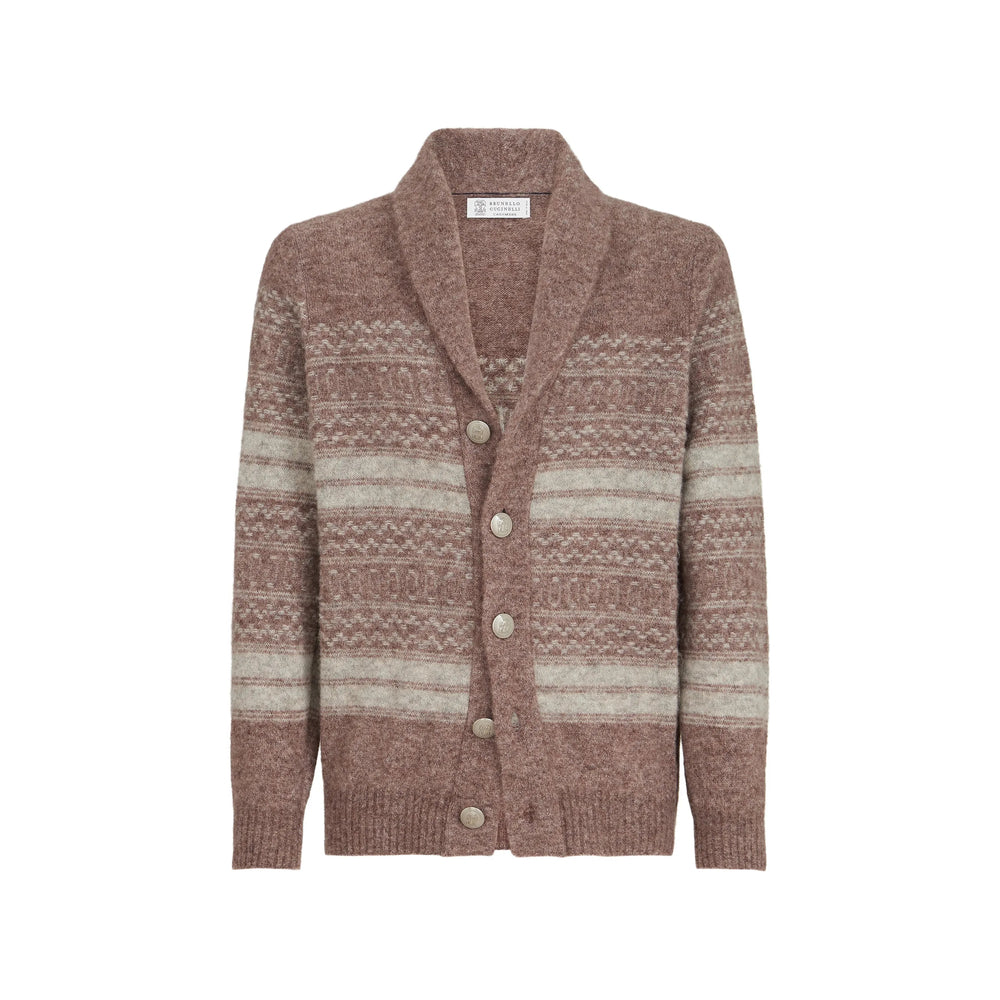 Brunello Cucinelli Brown Sweaters & Knitwear - Cardigans Men BRUNELLO CUCINELLI