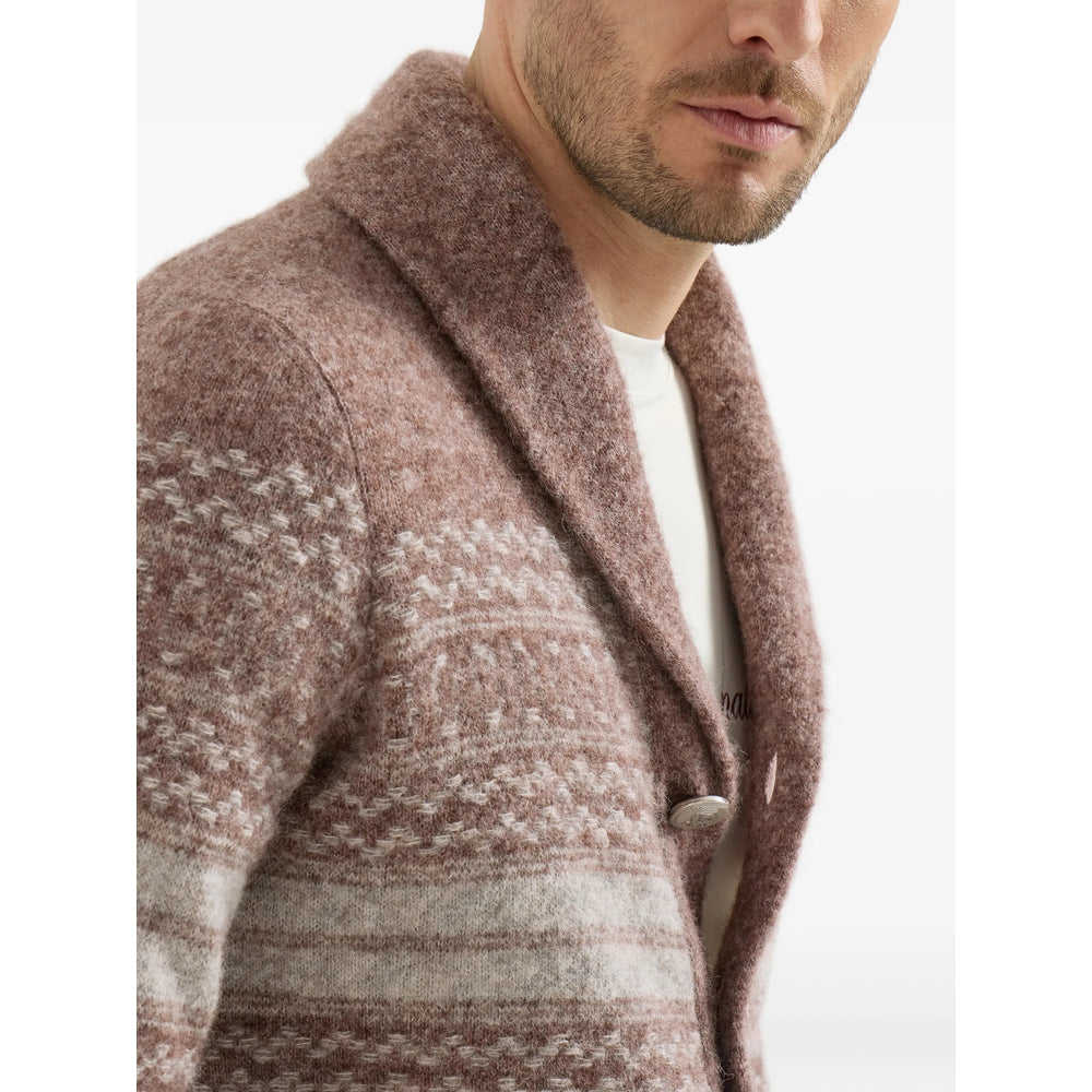 Brunello Cucinelli Brown Sweaters & Knitwear - Cardigans Men BRUNELLO CUCINELLI