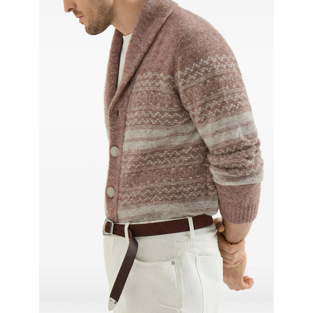 Brunello Cucinelli Brown Sweaters & Knitwear - Cardigans Men BRUNELLO CUCINELLI