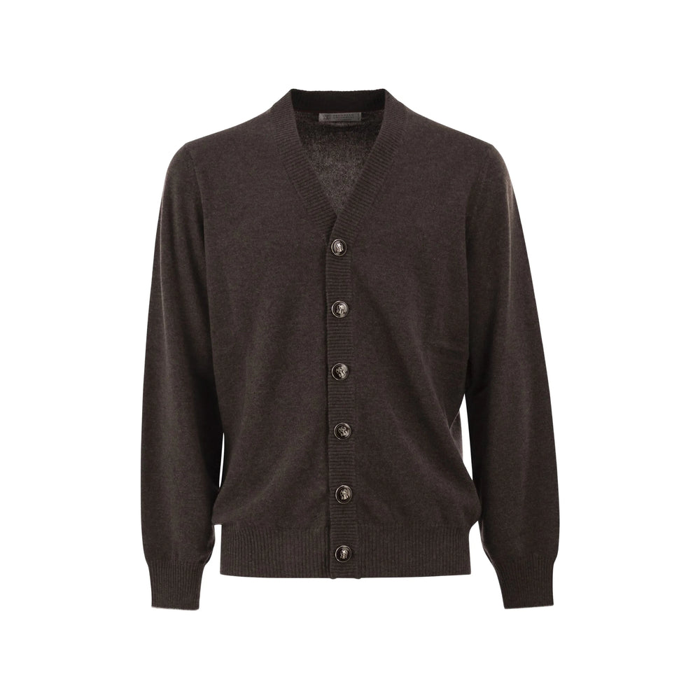 Brunello Cucinelli Grey Sweaters & Knitwear - Cardigans Men BRUNELLO CUCINELLI
