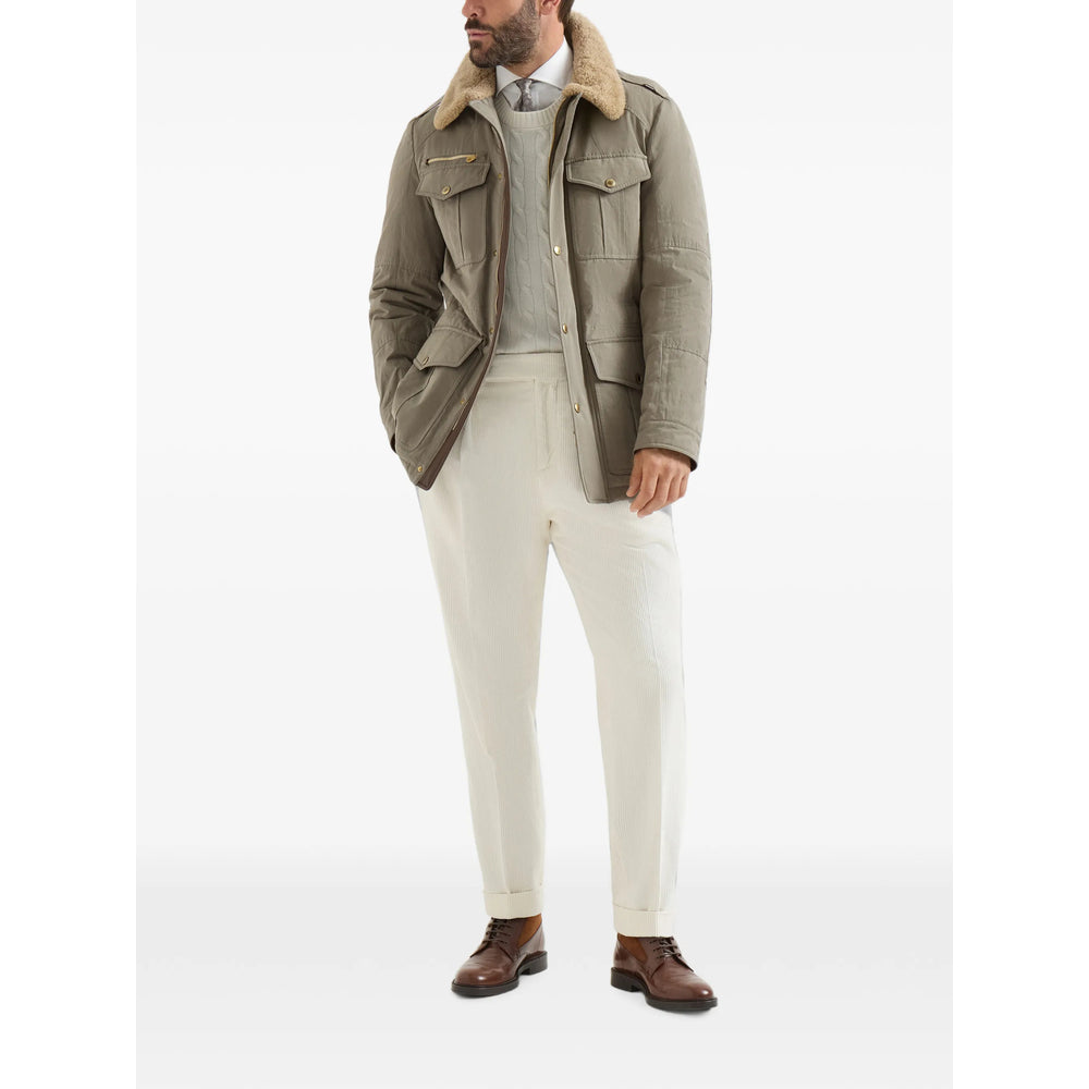 Brunello Cucinelli White Sweaters & Knitwear - Jumpers Men BRUNELLO CUCINELLI