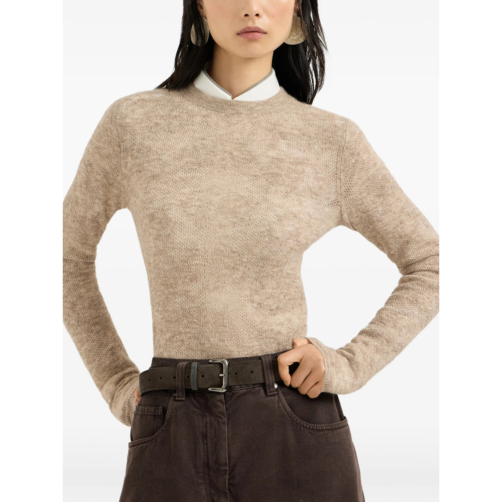 Brunello Cucinelli Neutrals Knitwear - Jumpers Women BRUNELLO CUCINELLI