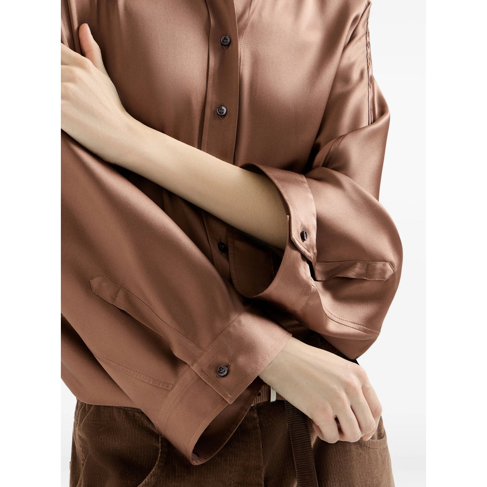 Brunello Cucinelli Brown Tops - Shirts Women BRUNELLO CUCINELLI