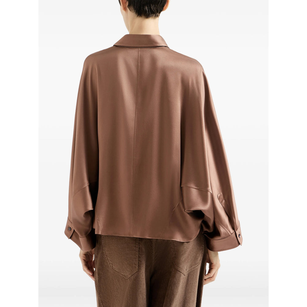 Brunello Cucinelli Brown Tops - Shirts Women BRUNELLO CUCINELLI