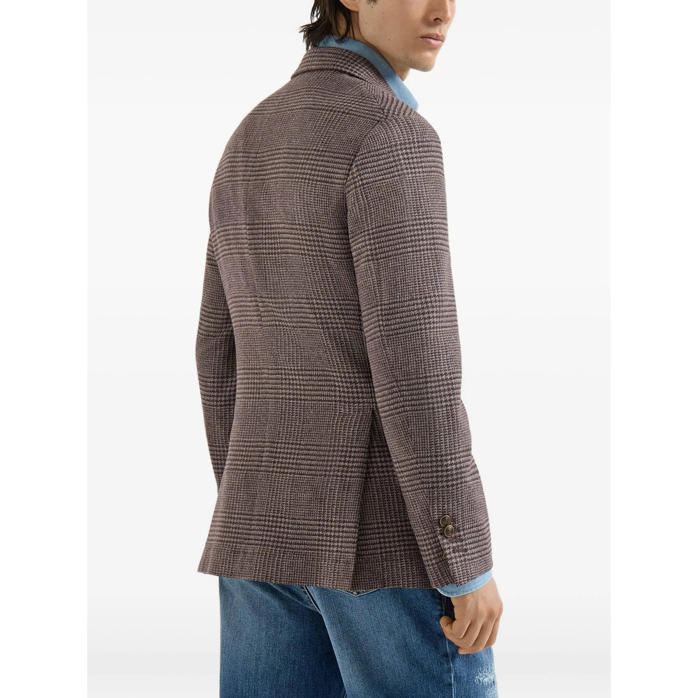 Brunello Cucinelli Brown Jackets - Blazers Men BRUNELLO CUCINELLI