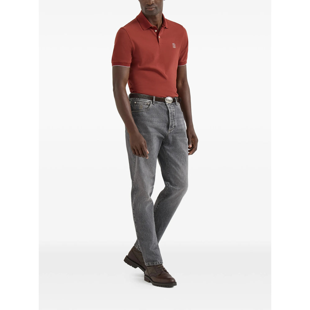Brunello Cucinelli Grey Denim - Regular & Straight-Leg Jeans Men BRUNELLO CUCINELLI