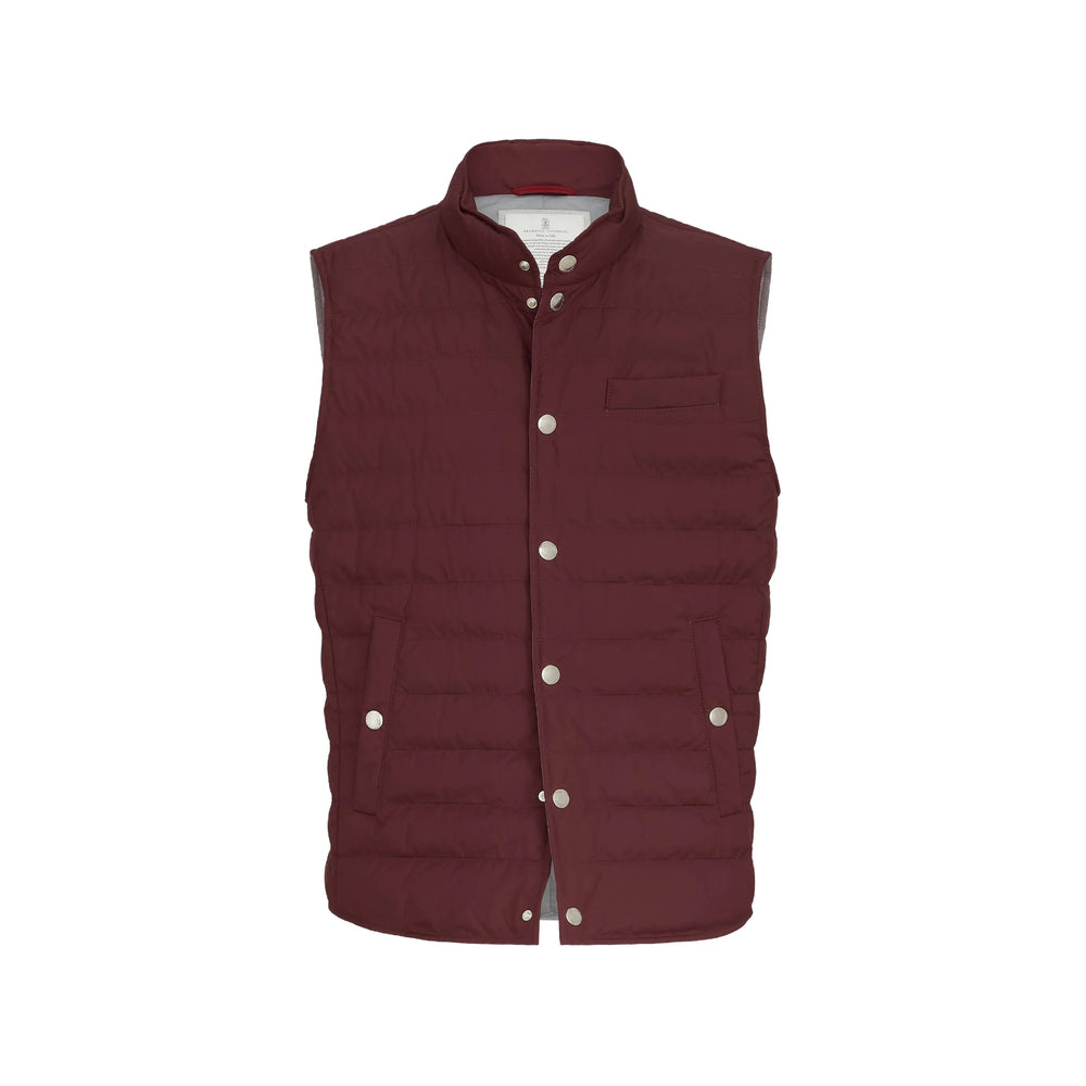 Brunello Cucinelli Red Jackets - Waistcoats & Gilets Men BRUNELLO CUCINELLI