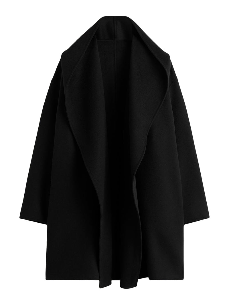 Toteme Women Hoodie Coat Black TOTEME