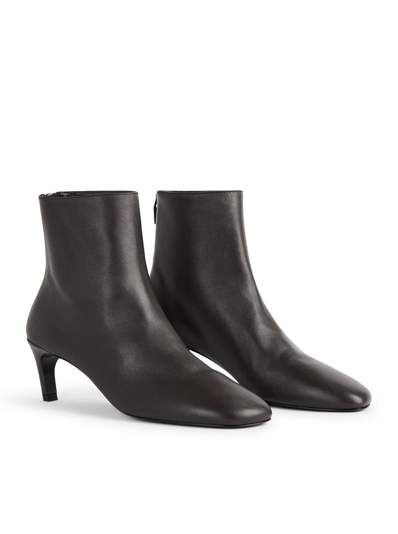 Toteme Women Nappa Mid-Heel Boots Bark TOTEME
