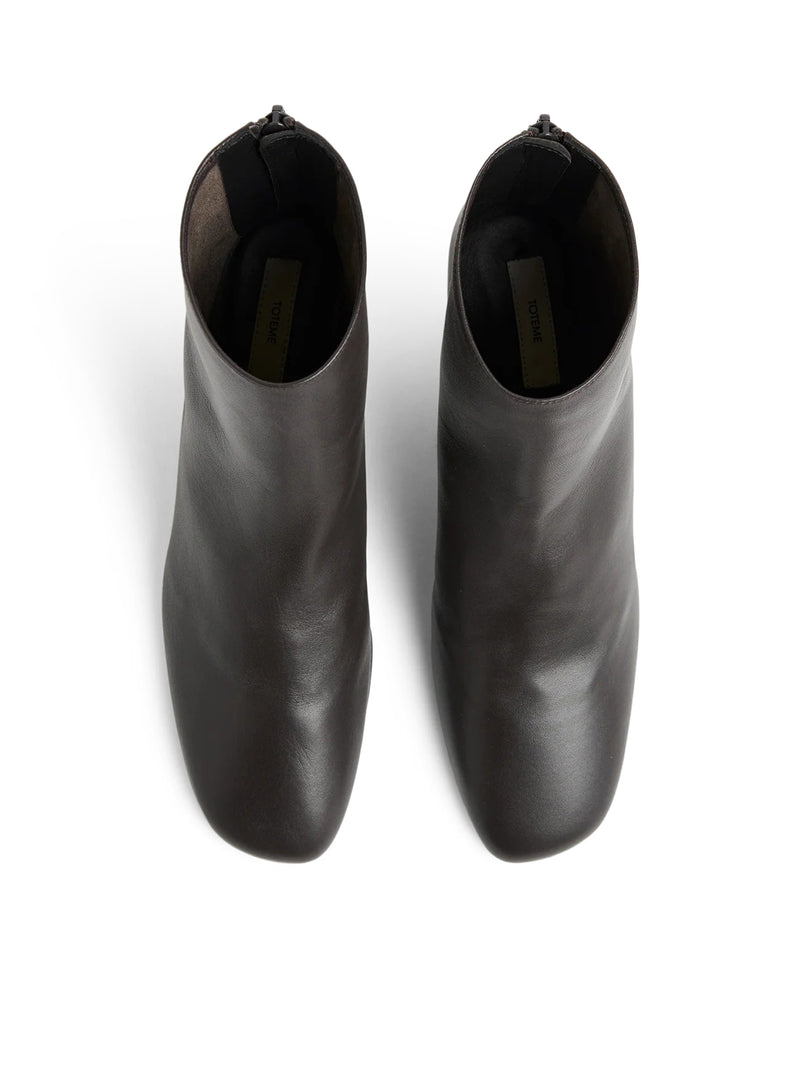 Toteme Women Nappa Mid-Heel Boots Bark TOTEME