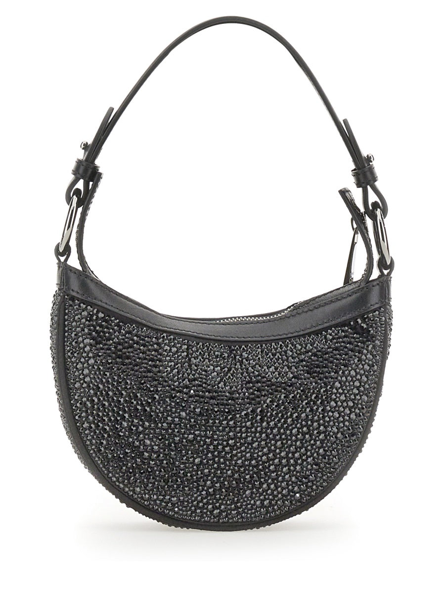 Versace Women Mini Hobo Bag With Crystals VERSACE