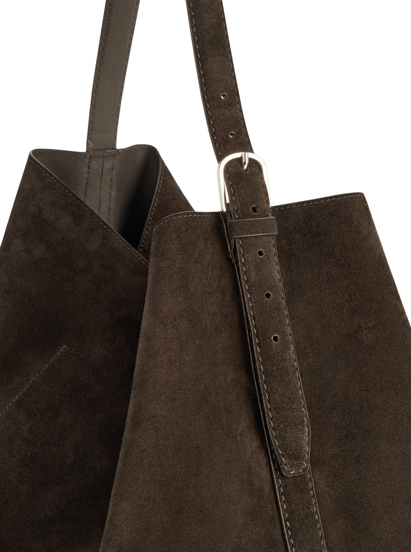 Toteme Women Belteg Tote Suede Bag TOTEME