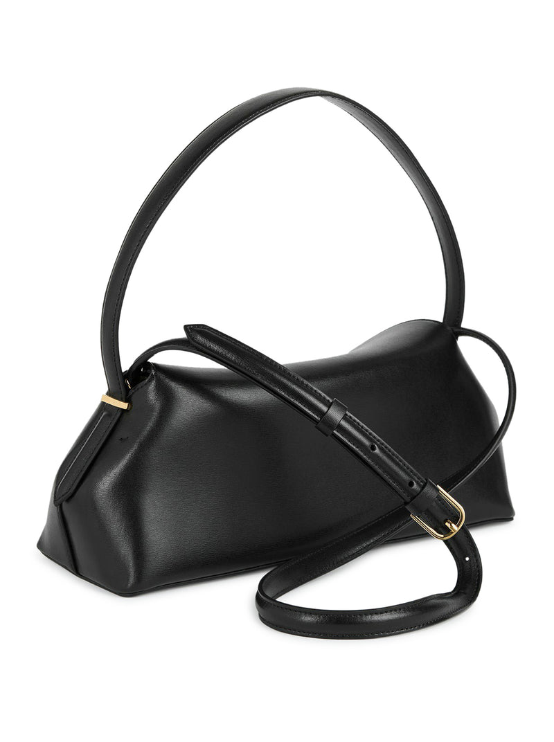 Toteme Women T-Lock Leather Shoulder Black TOTEME
