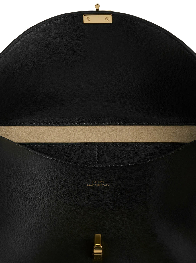 Toteme Women T-Lock Leather Shoulder Black TOTEME