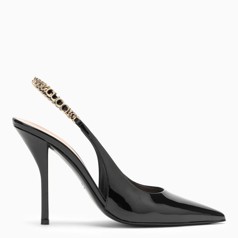 Gucci Signorina Pumps In Black Patent Leather Women