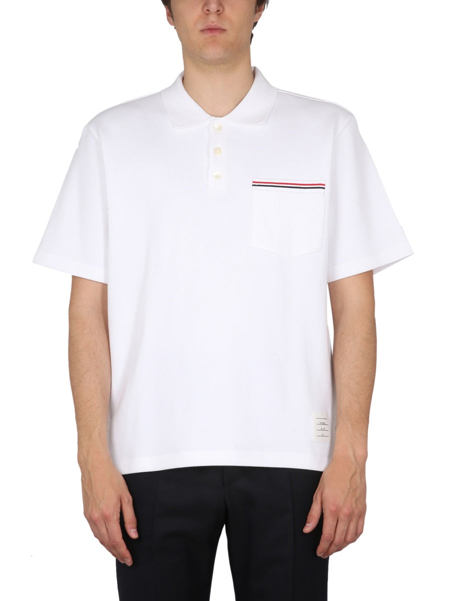 Thom Browne Men Cotton Polo THOM BROWNE
