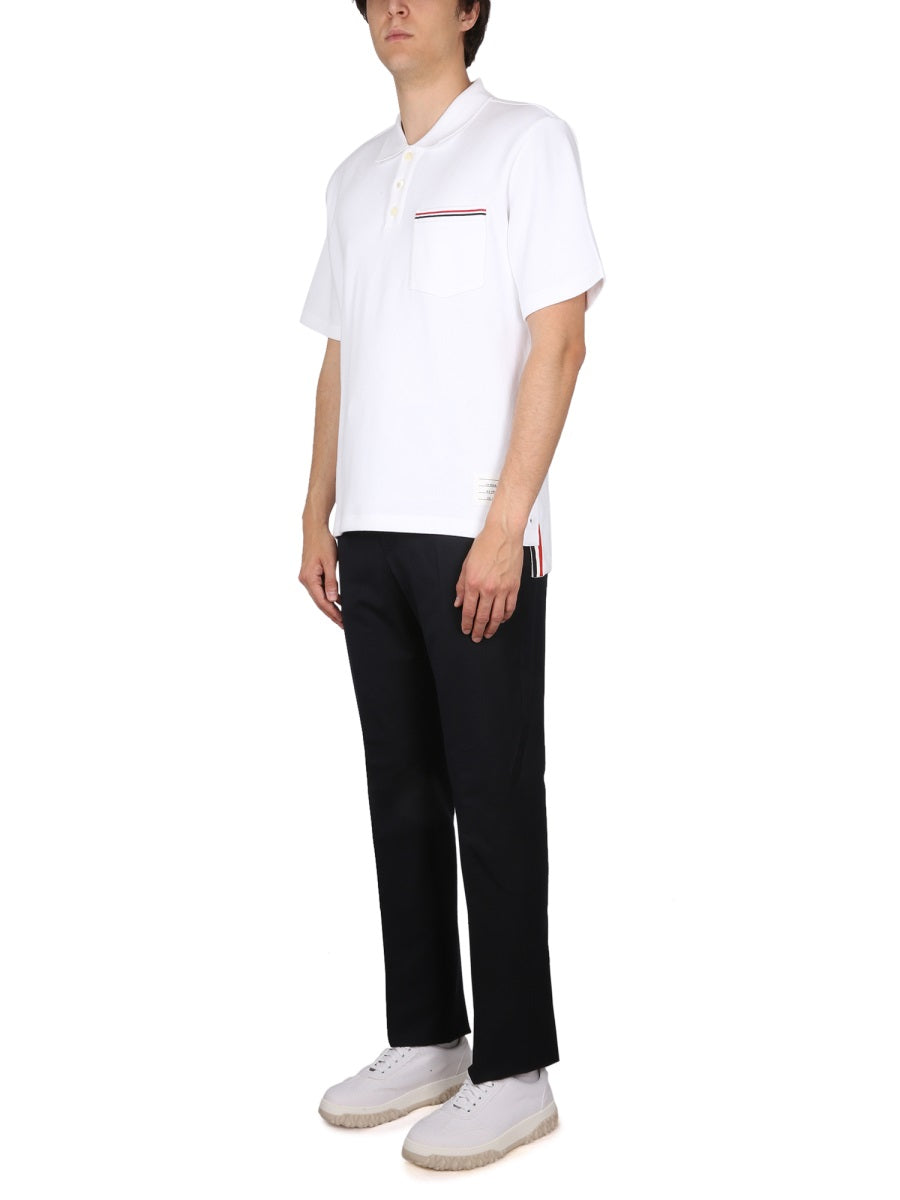 Thom Browne Men Cotton Polo THOM BROWNE