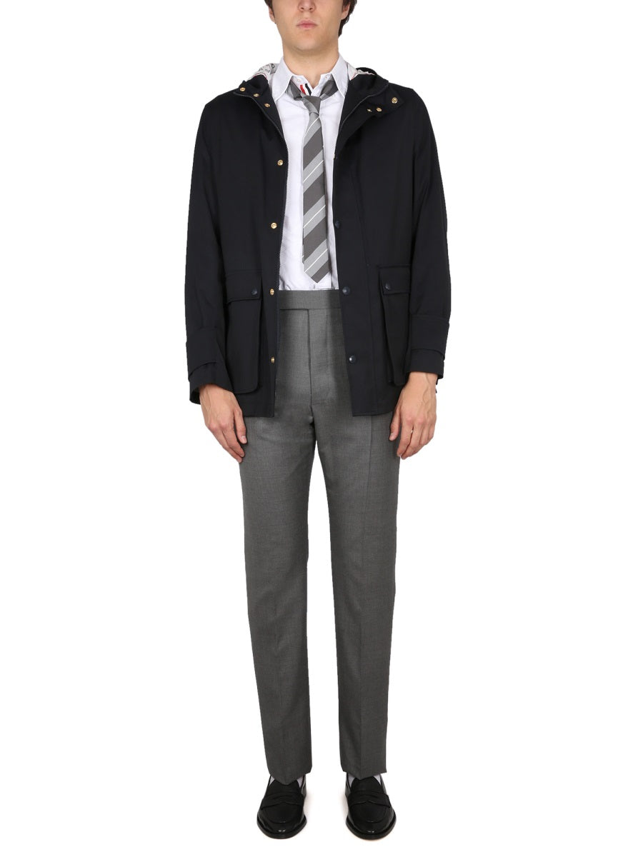 Thom Browne Men Nylon Parka. THOM BROWNE