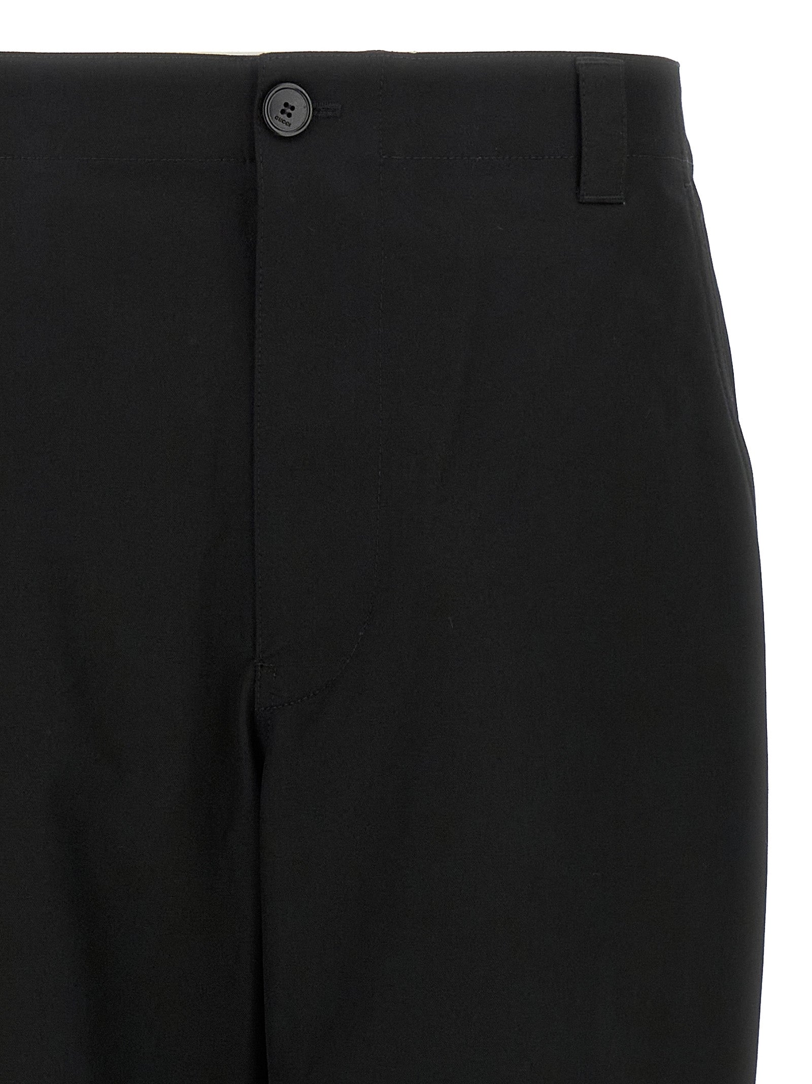 Gucci Men Nastro Web Twill Pants GUCCI