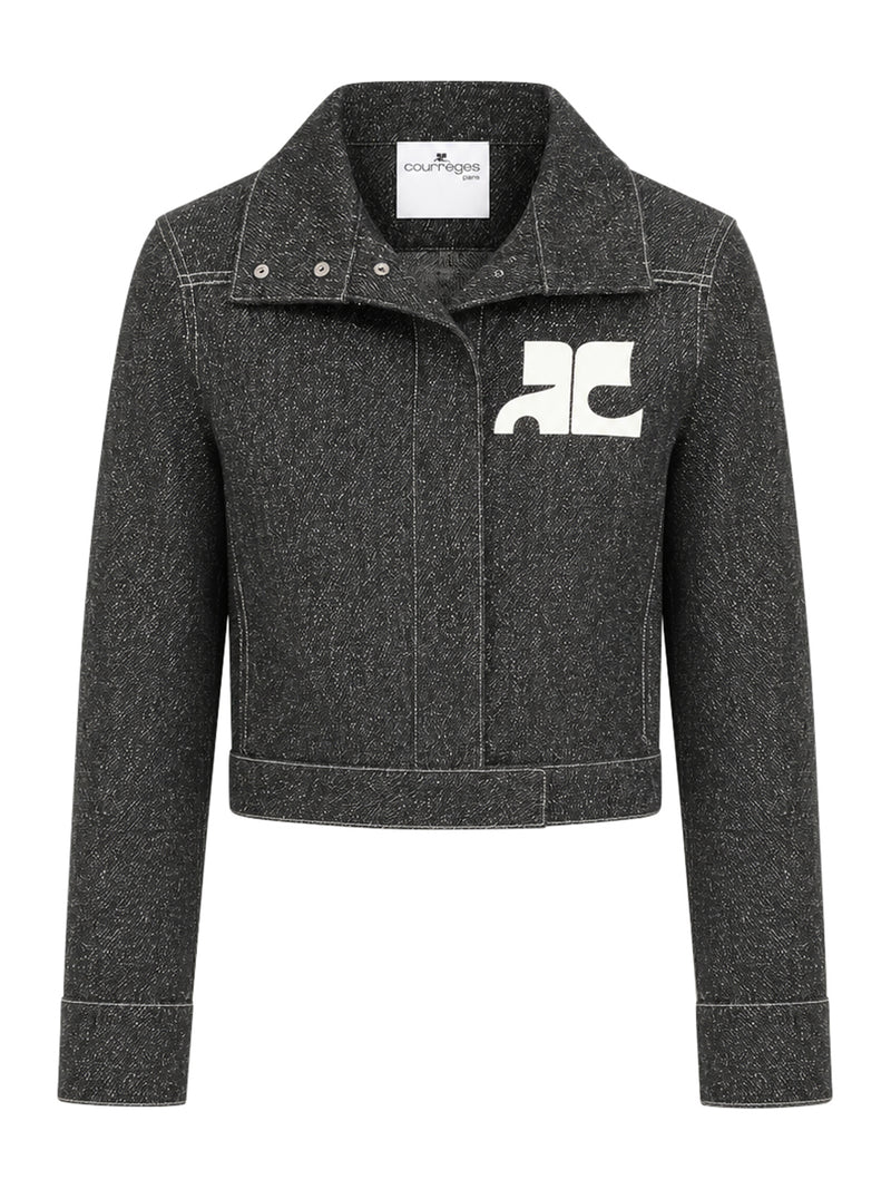 Courreges Women Denim Tweed Jacket COURREGES
