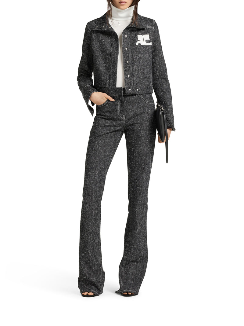 Courreges Women Denim Tweed Jacket COURREGES