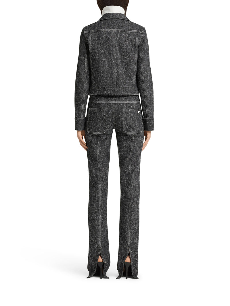 Courreges Women Denim Tweed Jacket COURREGES