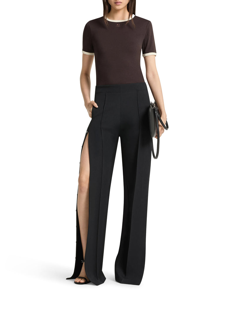 Courreges Women T-Shirt With Contrasting Trim COURREGES