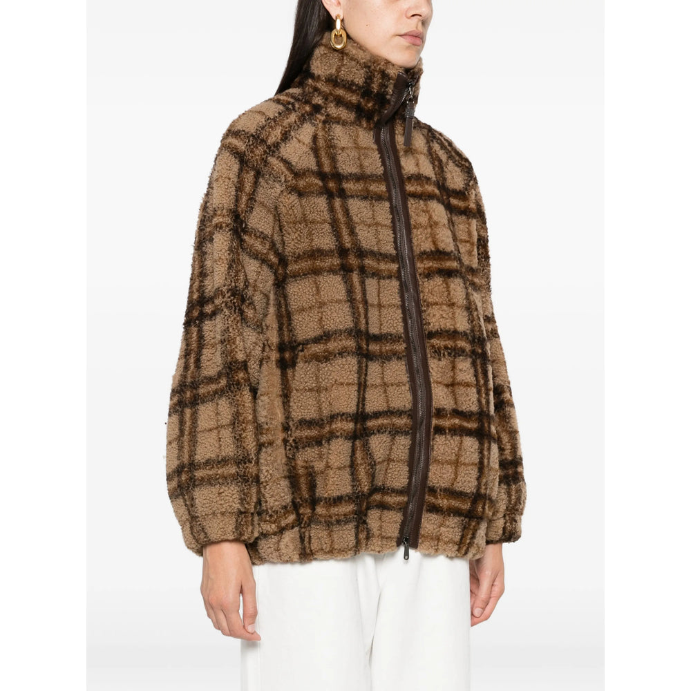 Brunello Cucinelli Brown Jackets - Faux Fur & Shearling Jackets Women BRUNELLO CUCINELLI
