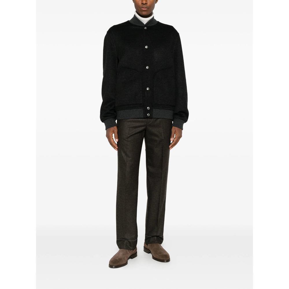 Brunello Cucinelli Black Jackets - Bomber Jackets Men BRUNELLO CUCINELLI