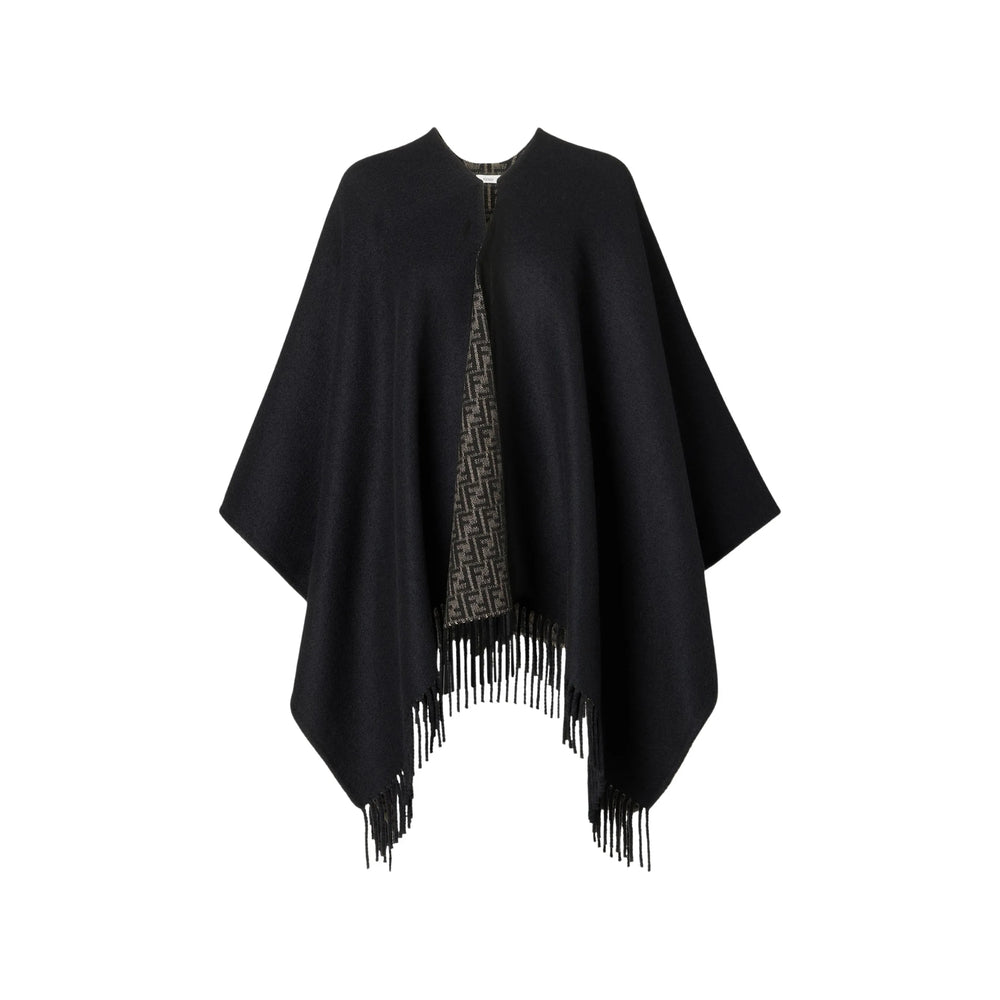 Fendi Black Coats - Capes Women FENDI