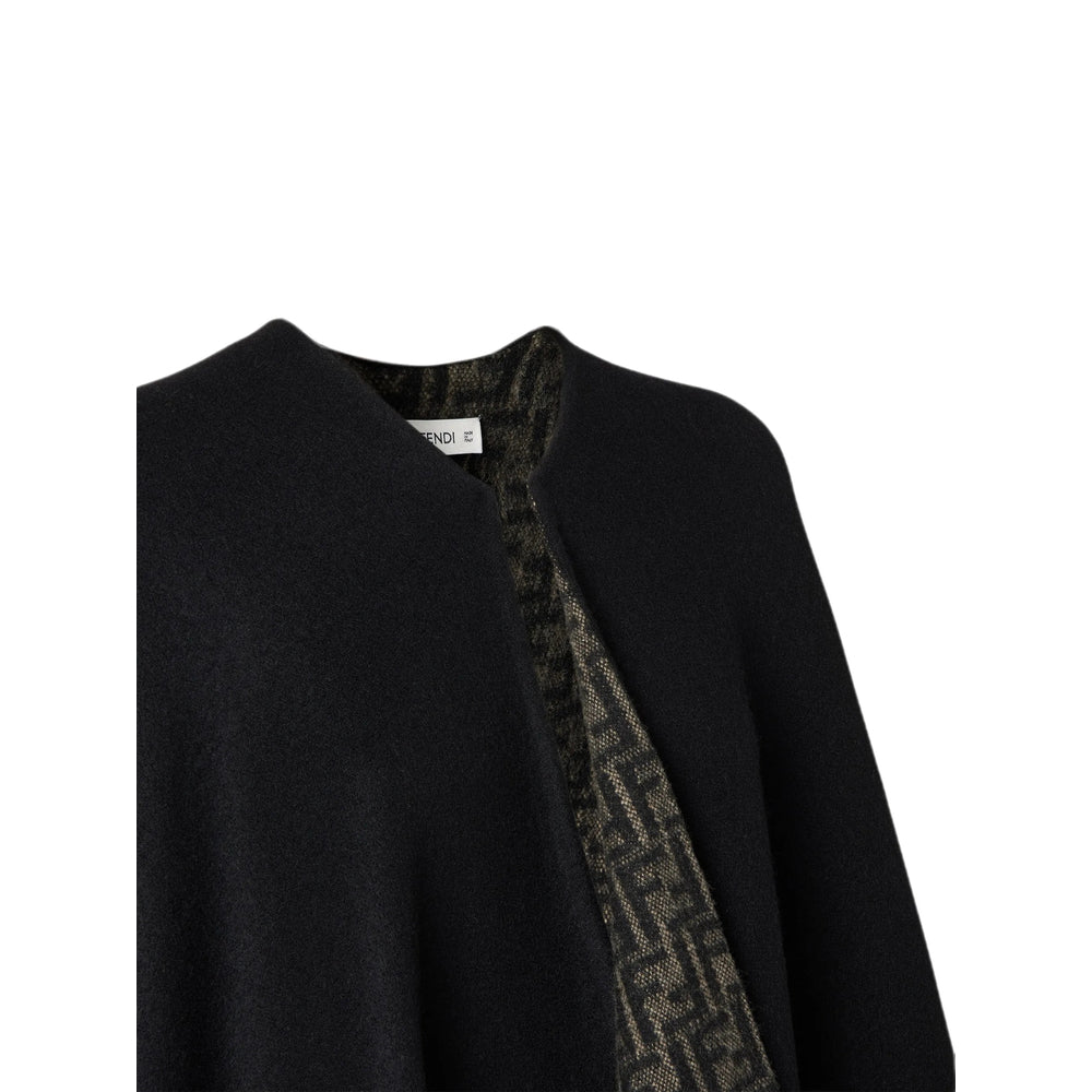 Fendi Black Coats - Capes Women FENDI