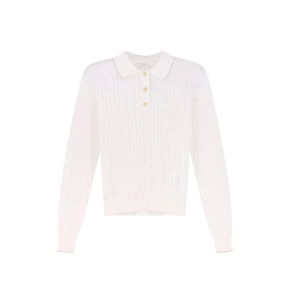 Brunello Cucinelli White Tops - Polo Tops Women BRUNELLO CUCINELLI