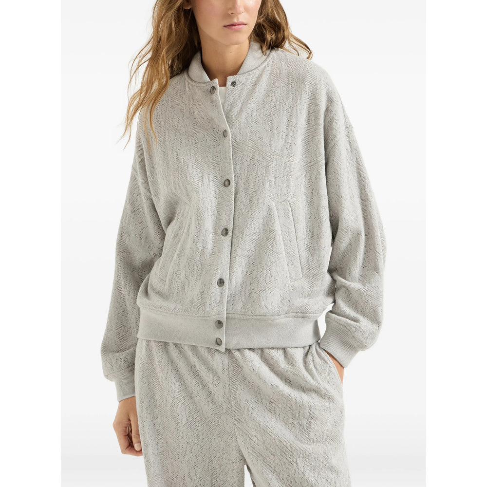 Brunello Cucinelli Grey Tops - Sweatshirts Women BRUNELLO CUCINELLI