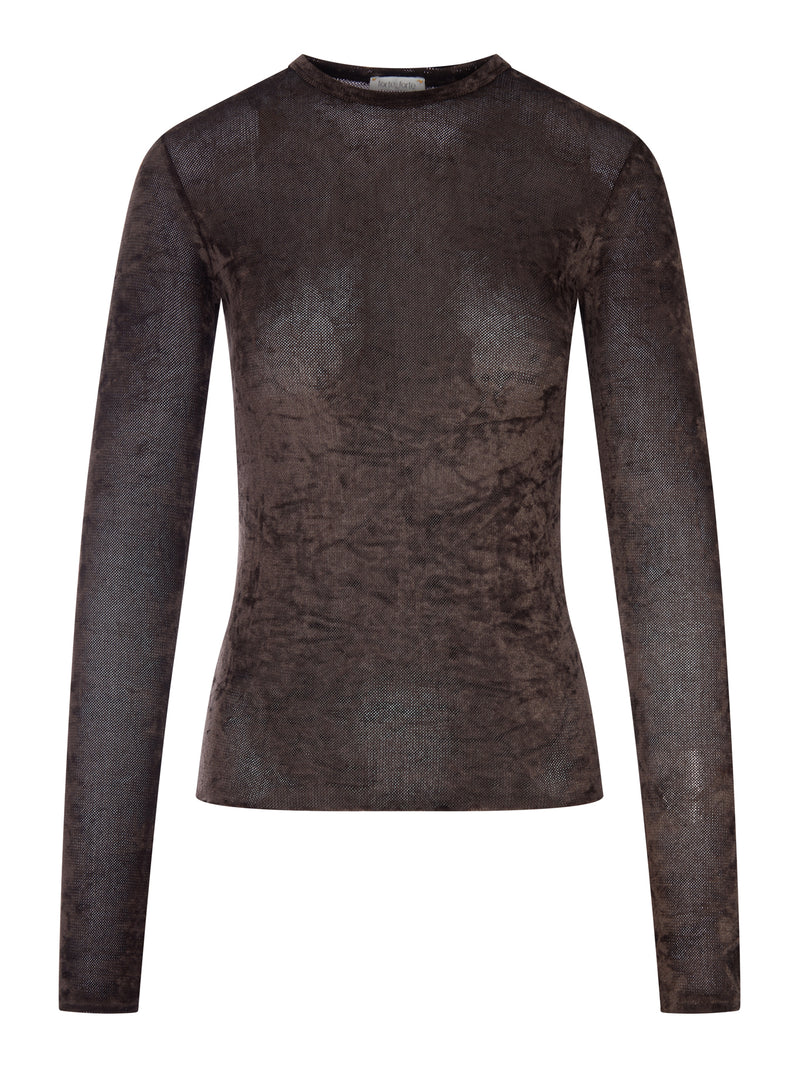 Forte Forte Women Marbled Velvet Effect T-Shirt FORTE FORTE