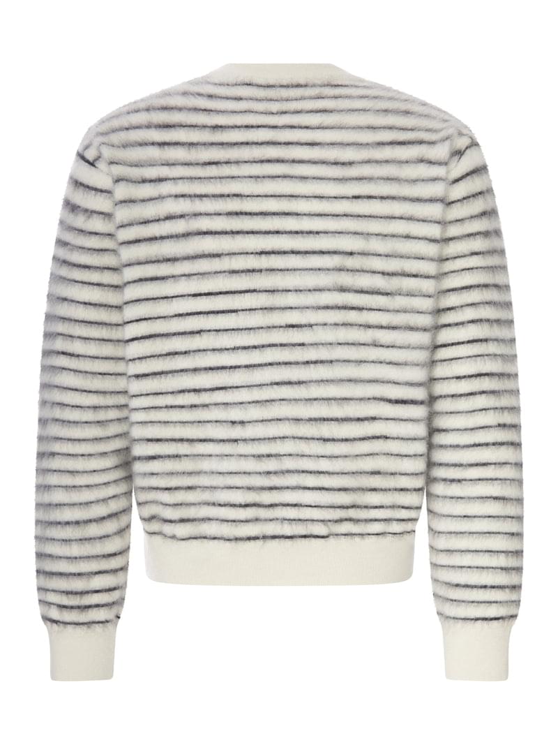Tom Ford Men Striped Crew Neck Sweater With Hairy Effect TOM FORD