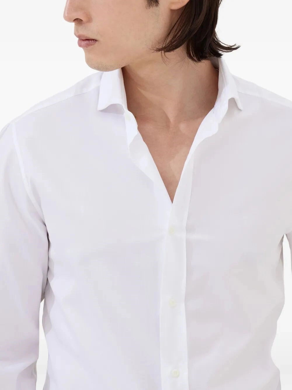 Brunello Cucinelli Men Spread-Collar Shirt BRUNELLO CUCINELLI