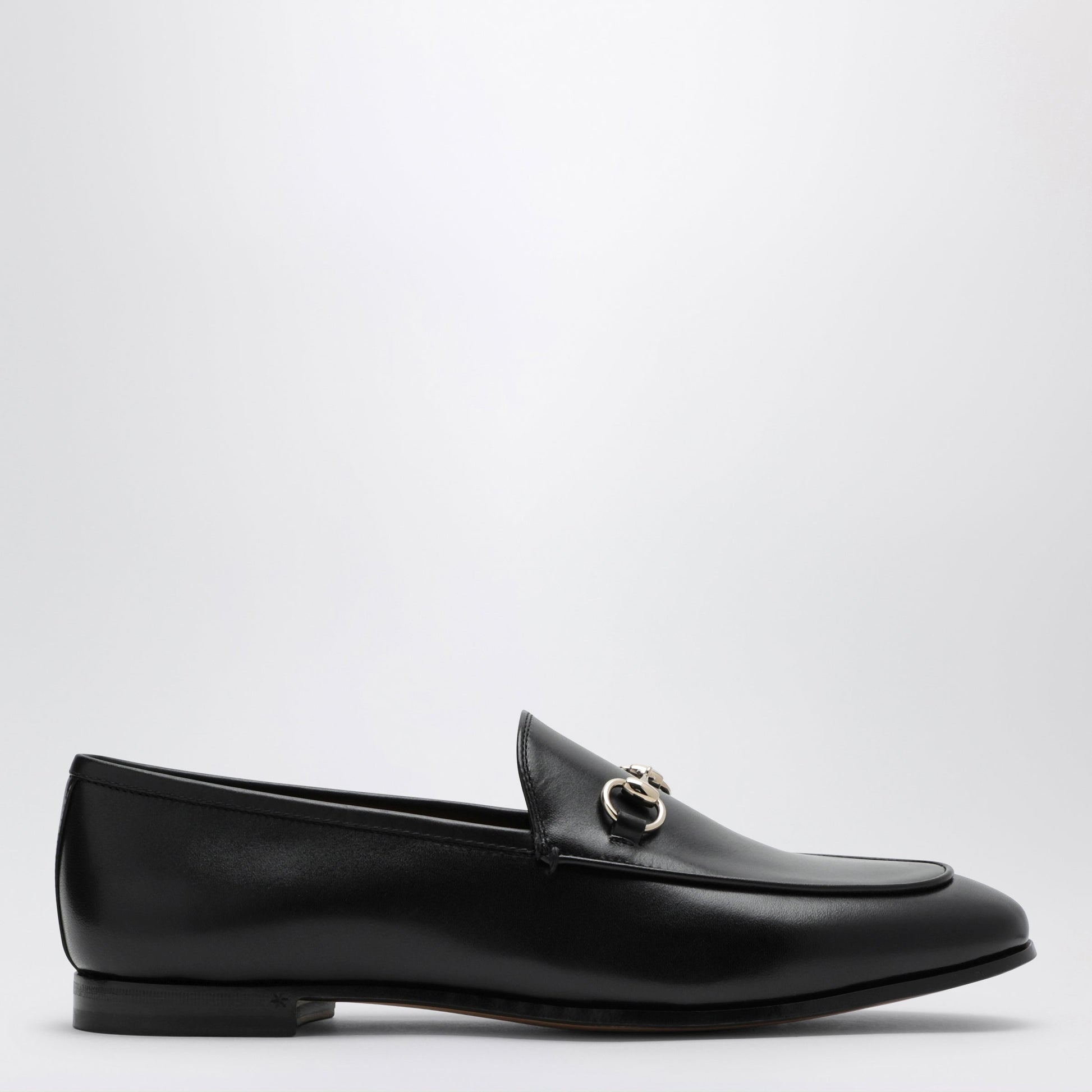 Gucci Black Leather Jordaan Loafer Women GUCCI