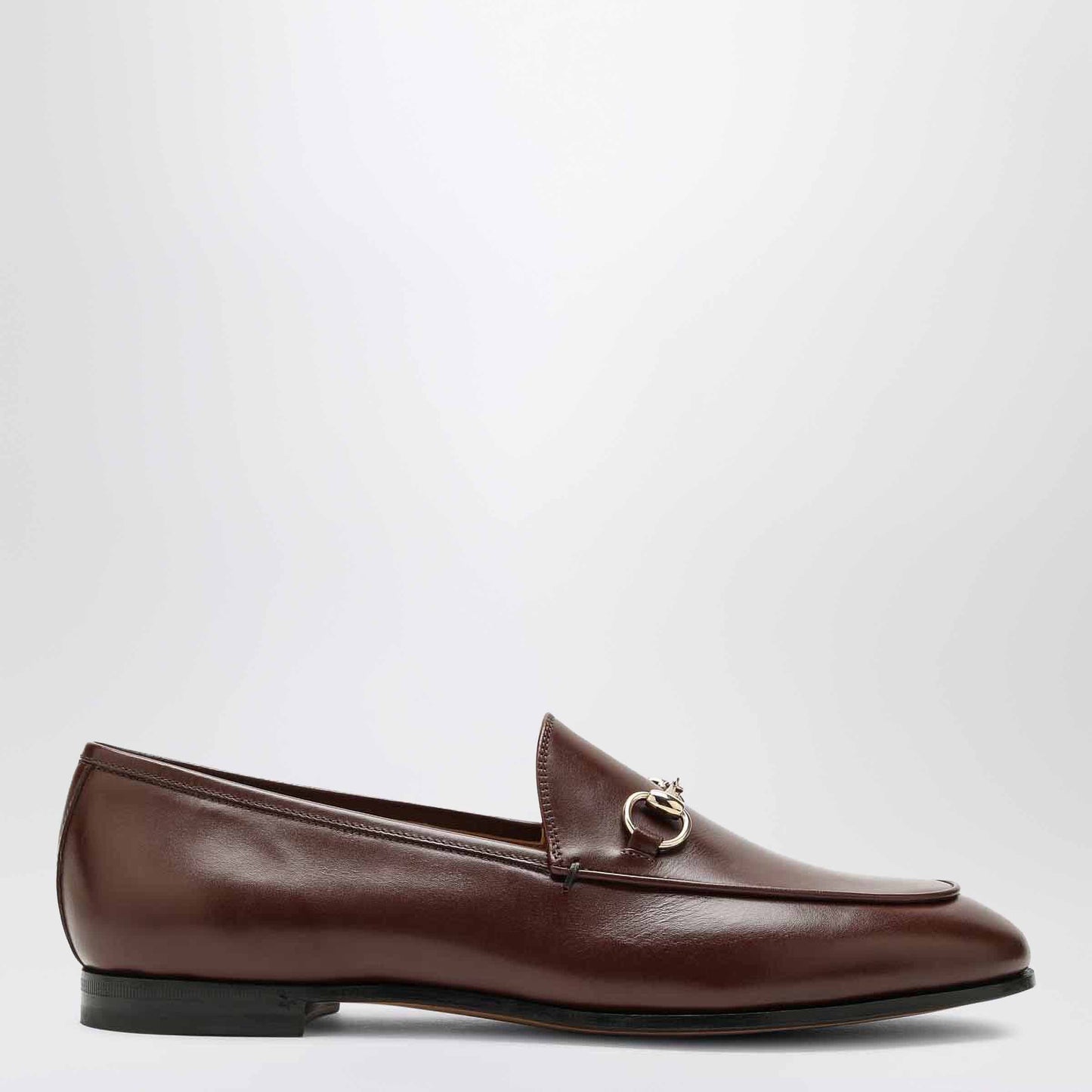 Gucci Brown Jordaan Loafer In Leather Women GUCCI