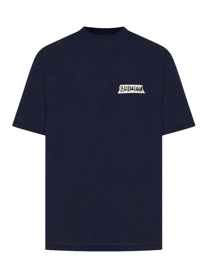 Balenciaga Men Men`S Medium Fit Masking Tape T-Shirt BALENCIAGA