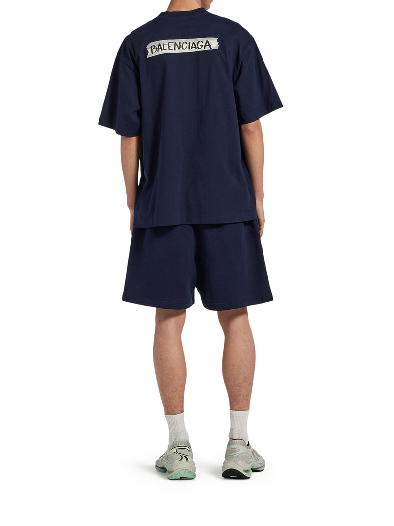 Balenciaga Men Men`S Medium Fit Masking Tape T-Shirt BALENCIAGA