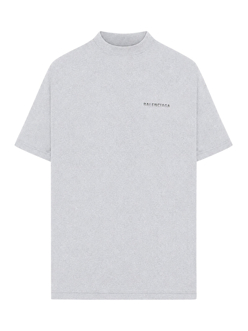 Balenciaga Men Oversized T-Shirt With Gradient Print On The Back BALENCIAGA